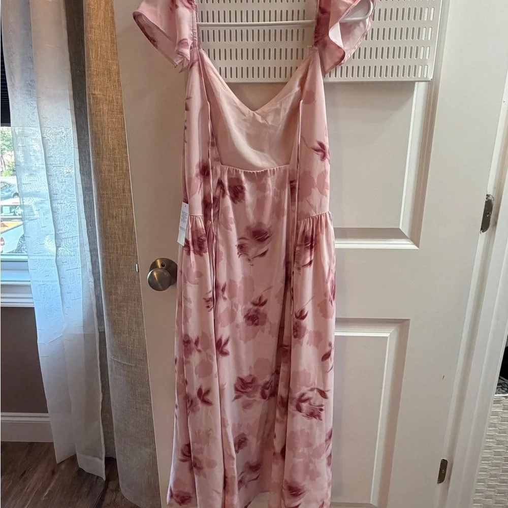 Abercrombie & Fitch Pink Floral Maxi Dress